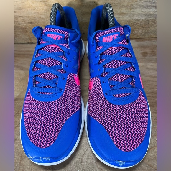 Nike Free 4.0 COLORFUL Womens Size 9 Running Shoes Sneakers Hyper Cobalt - Picture 3 of 12